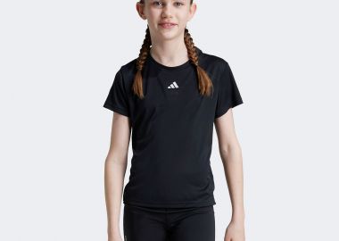ADIDAS GIRLS TRAIN ESSENTIALS REGURAL FIT LOGO T-SHIRT ΜΑΥΡΟ - ADIDAS PERFORMANCE - 