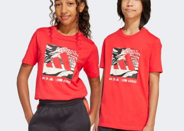 ADIDAS KIDS CAMO LOGO T-SHIRT ΚΟΚΚΙΝΟ - ADIDAS PERFORMANCE - 