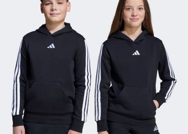 ADIDAS KIDS ESSENTIALS 3-STRIPES HOODIE ΜΑΥΡΟ - ADIDAS PERFORMANCE - 