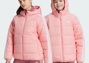 ADIDAS KIDS ESSENTIALS 3-STRIPES PADDED JACKET ΡΟΖ - ADIDAS PERFORMANCE - 