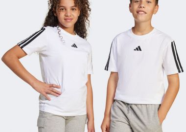 ADIDAS KIDS ESSENTIALS T-SHIRT ΑΣΠΡΟ - ADIDAS PERFORMANCE - 