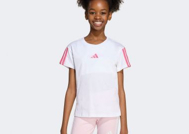 ADIDAS KIDS ESSENTIALS T-SHIRT ΑΣΠΡΟ - ADIDAS PERFORMANCE - 