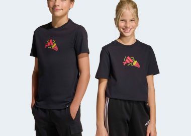 ADIDAS KIDS FOOD PACK GRAPHIC T-SHIRT ΜΑΥΡΟ - ADIDAS PERFORMANCE - 