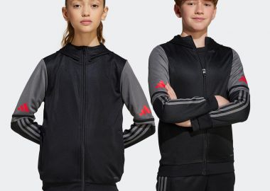 ADIDAS KIDS SQUADRA 25 TRAINING HOODED JACKET ΜΑΥΡΟ - ADIDAS PERFORMANCE - 
