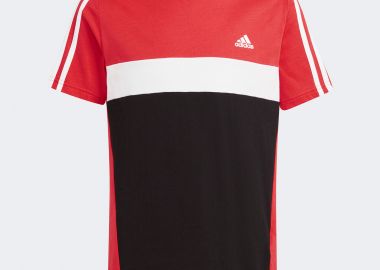 ADIDAS KIDS TIBERIO 3-STRIPES COLORBLOCK COTTON T-SHIRT ΠΟΛΥΧΡΩΜΟ - ADIDAS PERFORMANCE - 