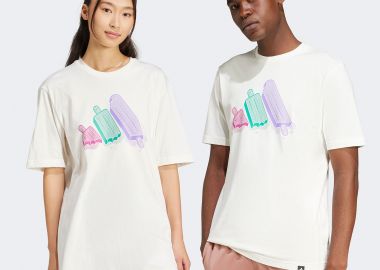 ADIDAS LOUNGE ICE GRAPHIC T-SHIRT ΜΠΕΖ - ADIDAS PERFORMANCE - 