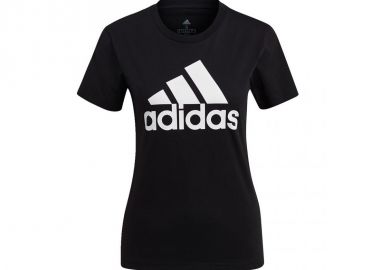 Adidas Loungewear Essentials Logo Γυναικείο Αθλητικό T-shirt Μαύρο GL0722 - adidas performance - 