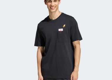 ADIDAS MINI EMBROIDERY BASKETBALL GRAPHIC T-SHIRT ΜΑΥΡΟ - ADIDAS PERFORMANCE - 
