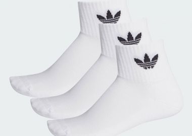 ADIDAS ORIGINALS MID CREW SOCKS 3 PAIRS ΑΣΠΡΟ - ADIDAS PERFORMANCE - 