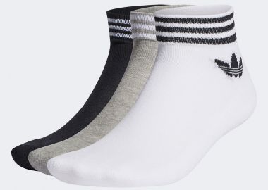 ADIDAS ORIGINALS TREFOIL ANKLE SOCKS 3 PAIRS ΠΟΛΥΧΡΩΜΟ - ADIDAS PERFORMANCE - 