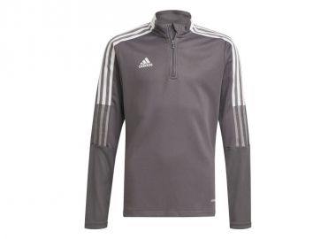 Adidas Παιδική Χειμερινή Μπλούζα Μακρυμάνικη Γκρι Tiro 21 GM7321 - adidas performance - 