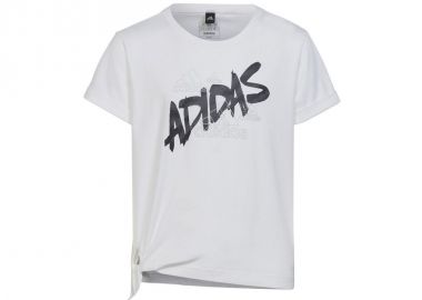 Adidas Παιδική Καλοκαιρινή Μπλούζα Κοντομάνικη Λευκή HR5818 - adidas performance - 