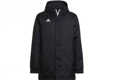 Adidas Παιδικό Αθλητικό Μπουφάν Κοντό με Κουκούλα Μαύρο Entrada 22 Stadium Y H57569 - adidas performance - 