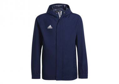 Adidas Παιδικό Αθλητικό Μπουφάν Κοντό με Κουκούλα Μπλε Entrada H57511 - adidas performance - 