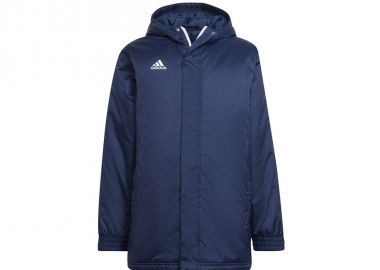 Adidas Παιδικό Αθλητικό Μπουφάν Κοντό με Κουκούλα Μπλε Entrada HG6298 - adidas performance - 