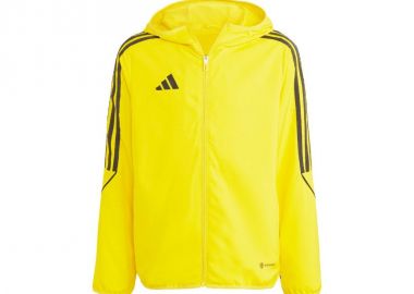 Adidas Παιδικό Casual Μπουφάν Κοντό Αντιανεμικό με Κουκούλα Κίτρινο Tiro 23 League IA1622 - adidas performance - 