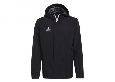 Adidas Παιδικό Casual Μπουφάν Κοντό με Κουκούλα Μαύρο Entrada H57510 - adidas performance - 
