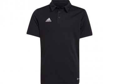 Adidas Παιδικό Καλοκαιρινό Polo Κοντομάνικο Μαύρο Entrada 22 H57481 - adidas performance - 