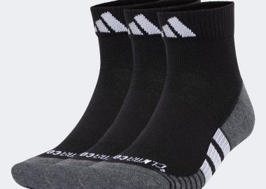 ADIDAS PERFORMANCE CLIMACOOL CUSHIONED QUARTER SOCKS 3-PACK ΜΑΥΡΟ - ADIDAS PERFORMANCE - 