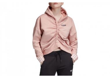 Adidas Ruched Γυναικείο Φούτερ με Κουκούλα Ροζ EC0782 - adidas performance - 