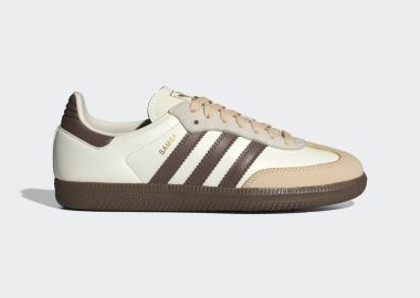 adidas Samba OG Off White Earth Strata Gum Women's JR8842 MBS - adidas Originals - 