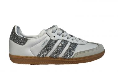 Adidas Samba Seddys Glitter Silver Sneakers Ασημί - Adidas - 