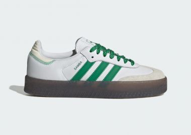 adidas Sambae Cloud White Green Women's IE9105 MBS - adidas Originals - 