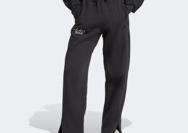 ADIDAS SIGNATURE GRAPHIC EMBROIDERY FLEECE STRAIGHT LEG PANT ΜΑΥΡΟ - ADIDAS PERFORMANCE - 