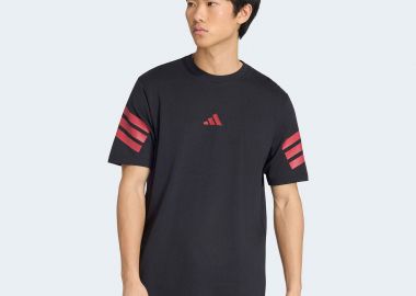ADIDAS SINGLE JERSEY 3-STRIPES T-SHIRT ΜΑΥΡΟ - ADIDAS PERFORMANCE - 