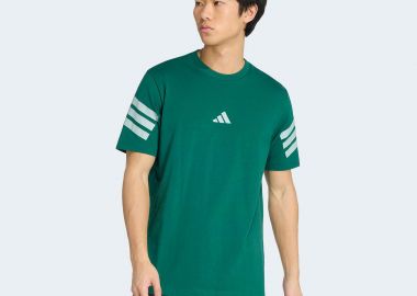 ADIDAS SINGLE JERSEY 3-STRIPES T-SHIRT ΠΡΑΣΙΝΟ - ADIDAS PERFORMANCE - 