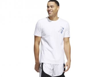Adidas Skates Ανδρικό T-shirt Λευκό με Στάμπα HL0093 - adidas performance - 