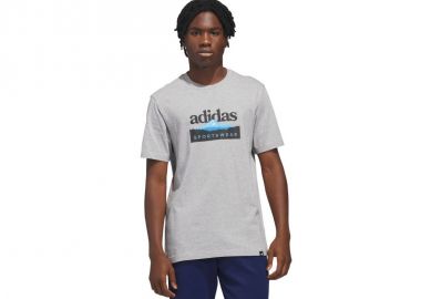 adidas Sportsman Mountain Graphic Men's TShirt Light Gray KC9253 - adidas performance - 