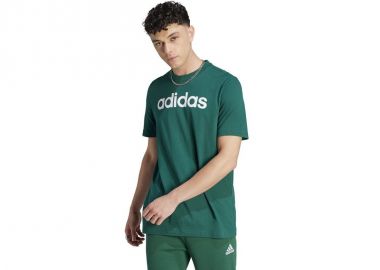 Adidas Sportswear Essentials Single Ανδρικό Αθλητικό T-shirt Κοντομάνικο Πράσινο IJ8658 - adidas performance - 