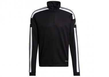 Adidas Squadra 21 Ανδρική Μπλούζα με Φερμουάρ Μακρυμάνικη Μαύρη GK9562 - adidas performance - 