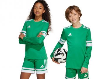 adidas Squadra 25 Long Sleeve Kids TShirt Green JN7491 - adidas performance - 