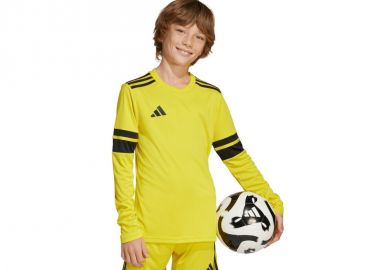 adidas Squadra 25 Long Sleeve Kids TShirt Yellow JJ0043 - adidas performance - 