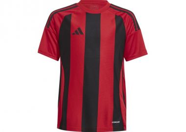 adidas Striped 24 Kids TShirt Red and Black IW2131 - adidas performance - 