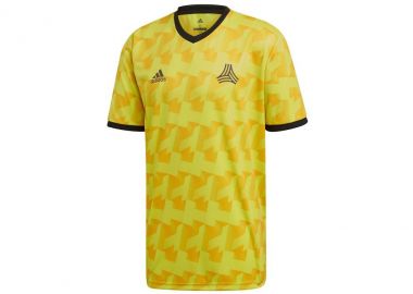 Adidas Tan Jersey Αθλητικό Ανδρικό T-shirt Κίτρινο με Στάμπα DX2328 - adidas performance - 