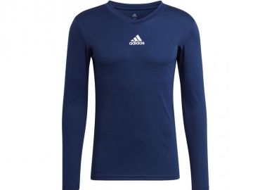 Adidas Team Base Ανδρική Μπλούζα Μακρυμάνικη Navy Μπλε GN5675 - adidas performance - 