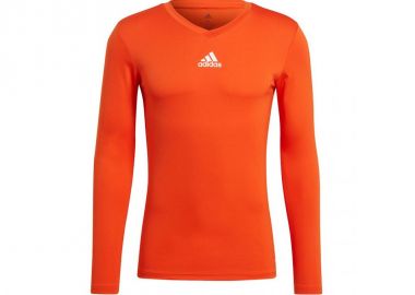 Adidas Team Base Ανδρική Μπλούζα Μακρυμάνικη Πορτοκαλί GN7508 - adidas performance - 