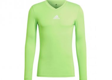 Adidas Team Base Ανδρική Μπλούζα Μακρυμάνικη Solar Green GN7505 - adidas performance - 