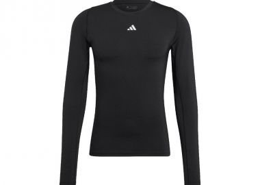 Adidas Techfit Ανδρική Μπλούζα Μακρυμάνικη Μαύρη HP0626 - adidas performance - 