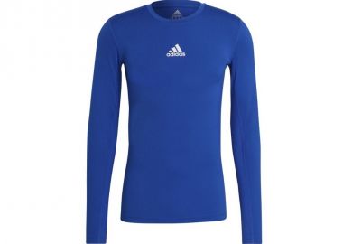 Adidas Techfit Ανδρική Μπλούζα Μακρυμάνικη Μπλε GU7335 - adidas performance - 
