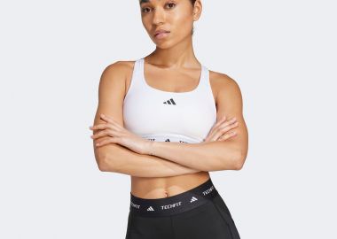 ADIDAS TECHFIT BRA ΑΣΠΡΟ - ADIDAS PERFORMANCE - 