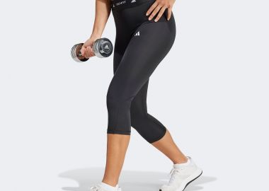 ADIDAS TECHFIT CAPRI LEGGINGS ΜΑΥΡΟ - ADIDAS PERFORMANCE - 