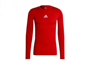 Adidas TechFit GU7336 Ανδρική Ισοθερμική Μακρυμάνικη Μπλούζα Compression Κόκκινη - adidas performance - 