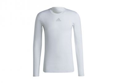 Adidas Techfit H23121 Ανδρική Ισοθερμική Μακρυμάνικη Μπλούζα Λευκή - adidas performance - 