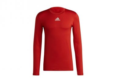 Adidas TechFit Warm Ανδρική Μπλούζα Μακρυμάνικη Κόκκινη H23126 - adidas performance - 