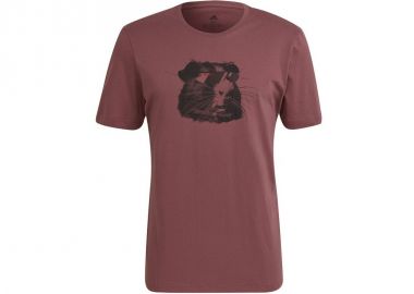 Adidas Ten Glory Ανδρικό T-shirt Quiet Crimson με Στάμπα H59754 - adidas performance - 