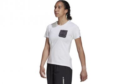 Adidas Terrex Ανδρικό T-shirt Λευκό Μονόχρωμο GU8993 - adidas performance - 